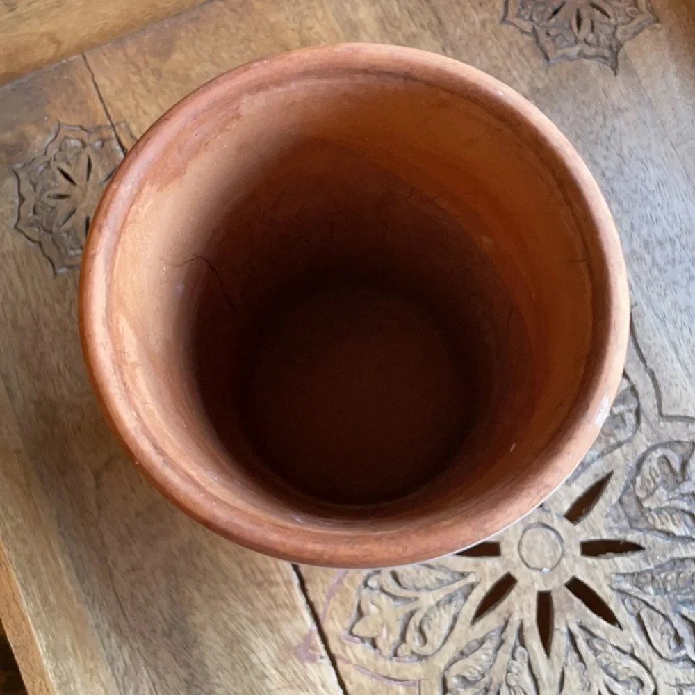 🎉HP🎉~PIER ONE Hand painted in Italy 🇮🇹 Terracotta Wine Chiller